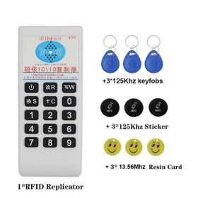 Handheld Frequency 125Khz-13.56MHZ Copier Duplicator Cloner RFID NFC IC Card Reader &amp; Writer Access Tag Duplicator 5577 Card