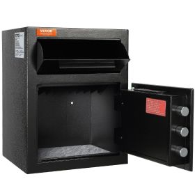 VEVOR 1.7 Cub Depository Safe, Deposit Safe with Drop Slot, Electronic Code Lock and 2 Emergency Keys