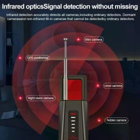 ProPrivacy Detector - Advanced Wireless Signal Scanner with Real-Time Alerts, LED Indicator, and Portable Design f Hotel Room Surveillance Detect