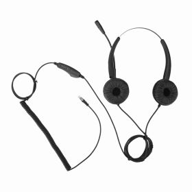 Phone Headset RJ9 Call Center Headset with Noise Cancelling Mic With Volume Adjustment &amp; Mute (Option: as picture)