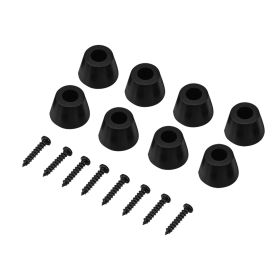 4 Pairs 30x20mm Rubber Feet Anti Vibration Base Pad Stand for Speaker Guitar Amplifier W Screws (Option: as picture)