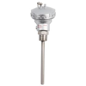 RTD PT100 Temperature Sensor Probe 1/2" NPT Thread Thermocouple Terminal Head(PT 100mm) (Option: 100mm)