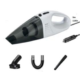 Car Vacuum Cleaner; 8000pa Cordless Rechargeable Car Mini Vacuum Cleaner; Handheld Dry & Wet Car Dust Remover For Car Home Office Desktop (Items: Wired, Color: White)