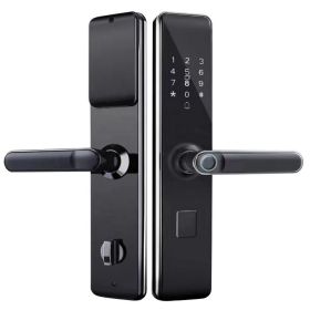 "Smart Security Handle with Digital Tuya Integration - WiFi Enabled Apartment Fingerprint Door Lock with Keys" (SPECIAL FEATURES: TAMPER ALARM, TYPES: FINGER PRINT)